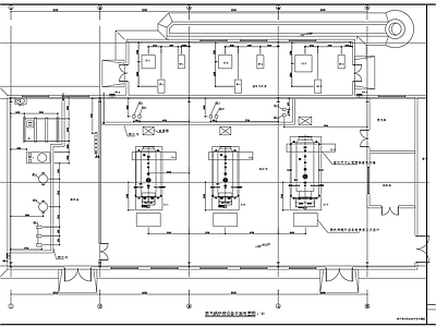 蒸汽锅炉房热力系统图设备 施工图