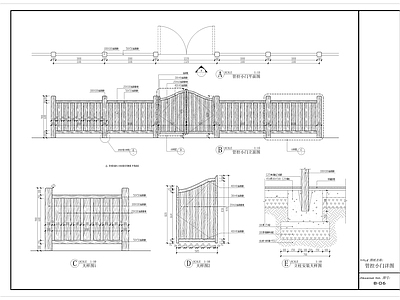 管控门小木门详图 施工图 通用节点