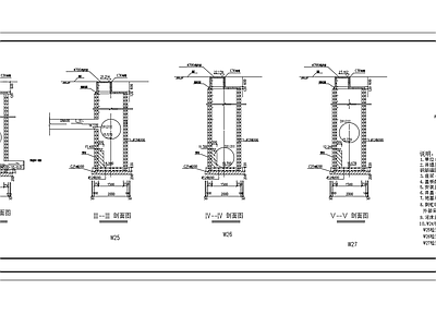 1200污水管倒虹吸检查井结构 施工图