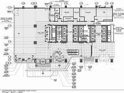 某酒店大堂接待区 施工图