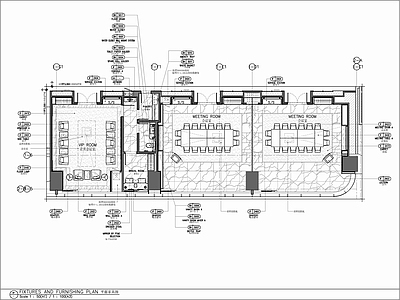 250㎡会议及贵宾接待室 施工图