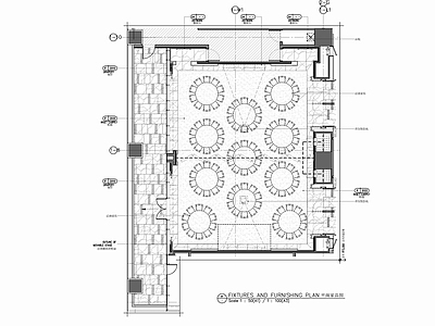 小型宴会厅多功能厅室内 施工图