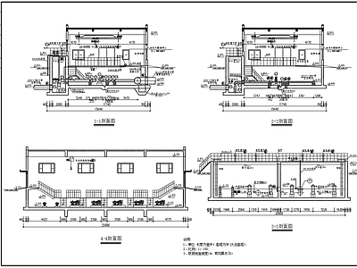 送水泵房平面剖面 施工图