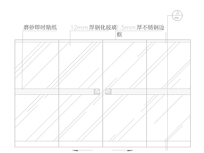 自动感应门 施工图 通用节点