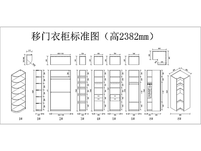 衣柜组合 图库