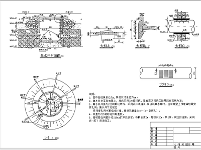 输水管道结构 施工图