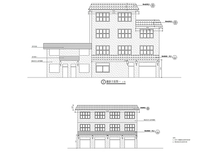 建筑外立面改造 施工图 建筑通用节点