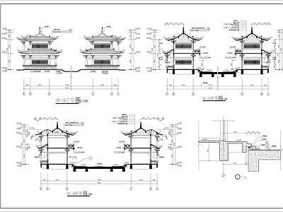 南方某跨河古建改造 施工图