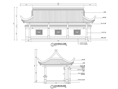 乡村大舞台建筑 施工图