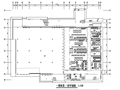 大学厨房平面布局图