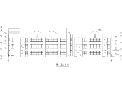 三层现代风格幼儿园建筑 施工图