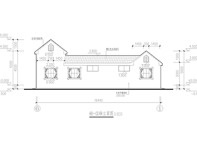 星级公厕管理房仿古建筑 施工图