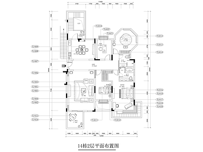 田园风四室二厅二卫大平层装修 施工图