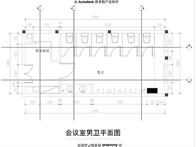 公区公共卫生间 施工图