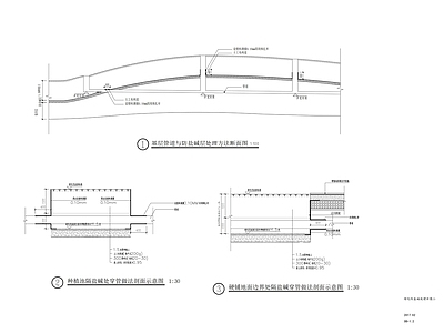 景观地面排盐碱处理标准详图 施工图