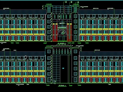 敬老院建筑 施工图 疗养院