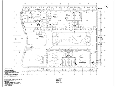 院落式幼儿园建筑结构水电全套 施工图