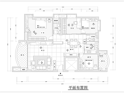 4室2厅2卫大平层装修 施工图