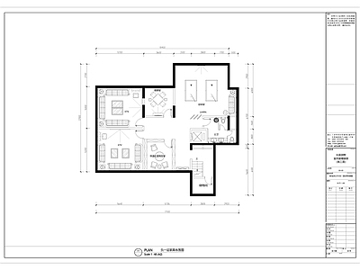 长廊别墅建筑 施工图