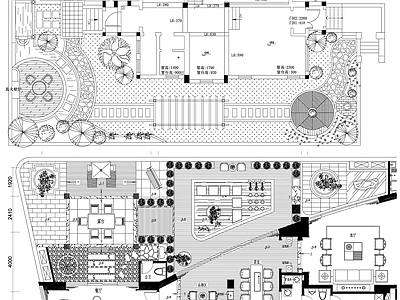 屋顶花园景观 施工图