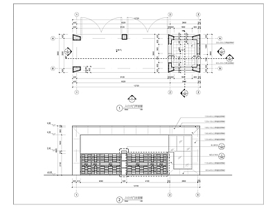 入口大门 施工图 建筑通用节点