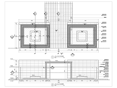 主入口大门 施工图 建筑通用节点