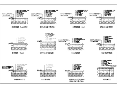 景观地面标准详图 施工图