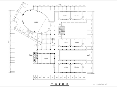 结合风雨操场的小学教学楼建筑 施工图