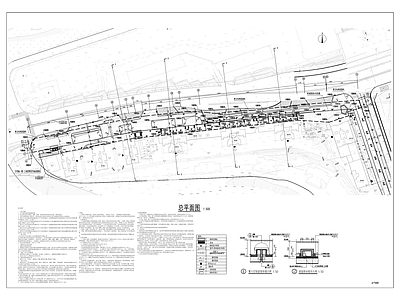 高铁主干道南侧边坡架空结构工程 施工图