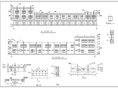 某沿街房建筑扩出图