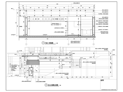 次入口门头详图 施工图