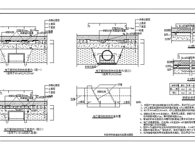 地下管网构筑物路基加固做法  施工图