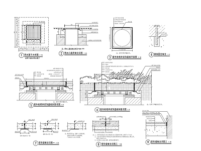 景观铺装节点大样 施工图