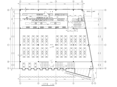 学校三层食堂建筑 施工图