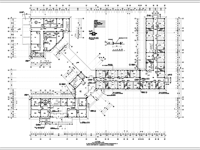 福利院养老院建筑 施工图 疗养院