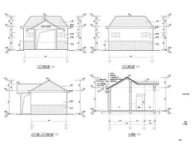 5X6米中式公厕建筑 施工图