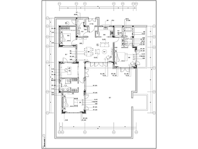 绿城桃李春风中式别墅精装修 施工图