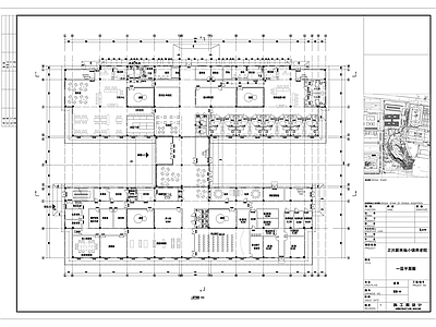 新中式养老护理院建筑 施工图 疗养院