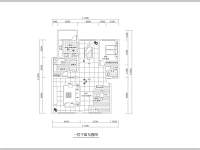 跃层公寓室内装修 施工图