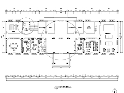 部队综合作业办公楼室内工装 施工图