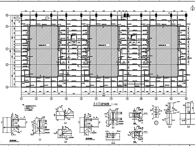 压型钢板复合楼盖节点 施工图 建筑通用节点