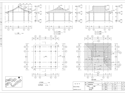 仿古中式商业街建筑 施工图