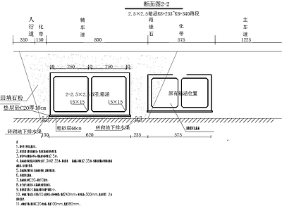 市政道路雨水箱涵结构配筋 施工图