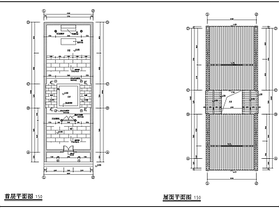 岭南风祠堂建筑  施工图