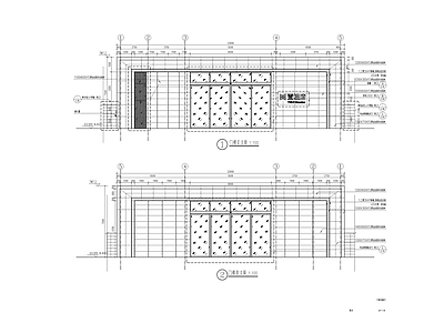 新中式小区入口门楼 施工图 建筑通用节点