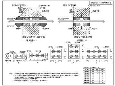 电气电缆安装大样 施工图