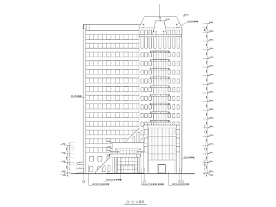 现代风医院建筑 施工图