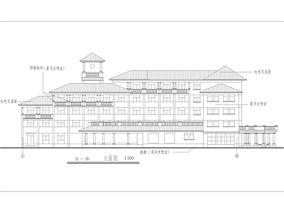 某小区会馆建筑 施工图 娱乐会所