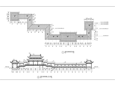 古建筑长廊 施工图