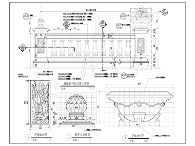 酒瓶栏杆 施工图